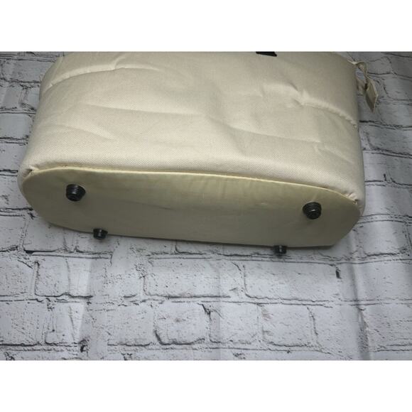 New York Dog City Tote Dog Carrier Shoulder Bag Cream Peek Thru Net Travel Beige - Picture 6 of 11